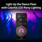 LG XBOOM RNC7 Party Speaker, Multi Color Lighting, Karaoke Feature, 1 Mic + 1 Guitar Input, Wireless Party Link, USB, Bluetooth Connection, XBOOM App