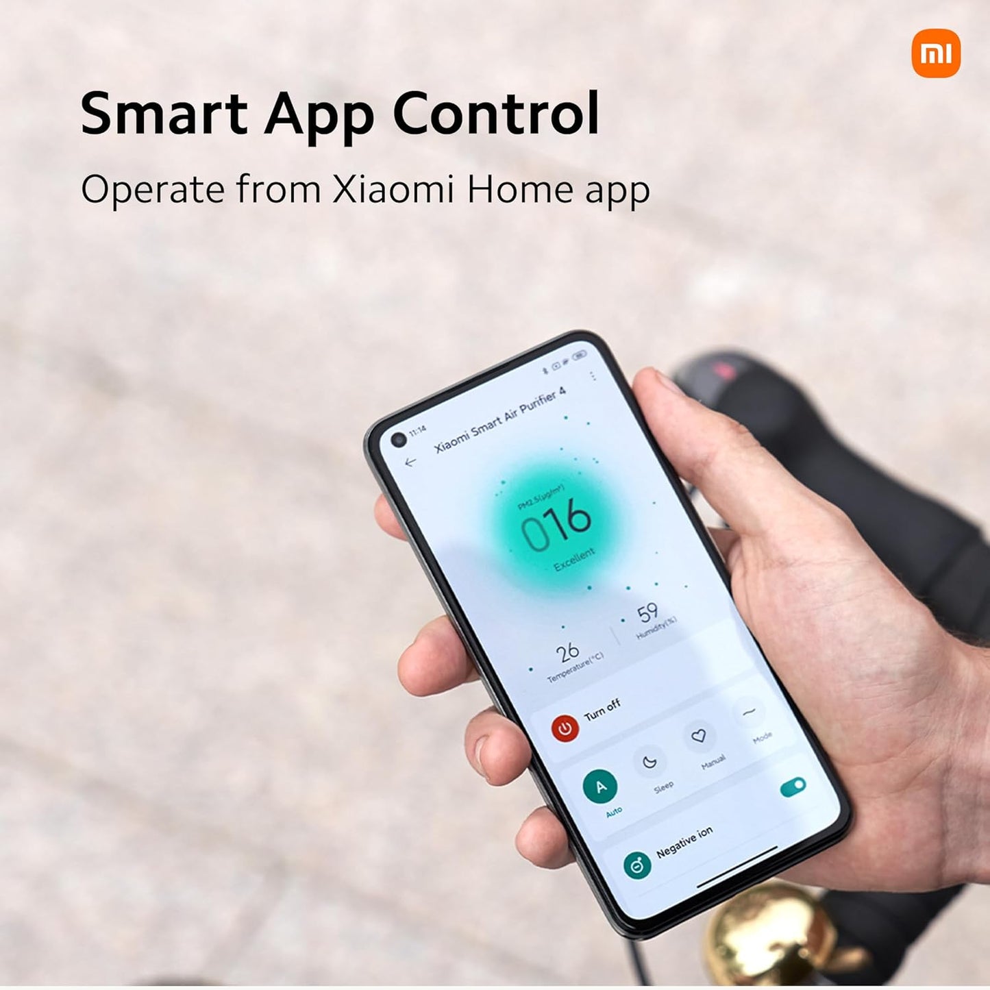 Xiaomi Smart Air Purifier 4 | True HEPA Filter &amp; Negative Ionizer | 400 m³/h CADR | Covers 516 Sq. Ft. | Alexa &amp; App Control | Suraj Electronics