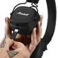 Marshall Major IV Wireless Bluetooth On-Ear Headphones with Mic | 80+ Hours Playtime | Wireless Charging | Signature Sound | Black