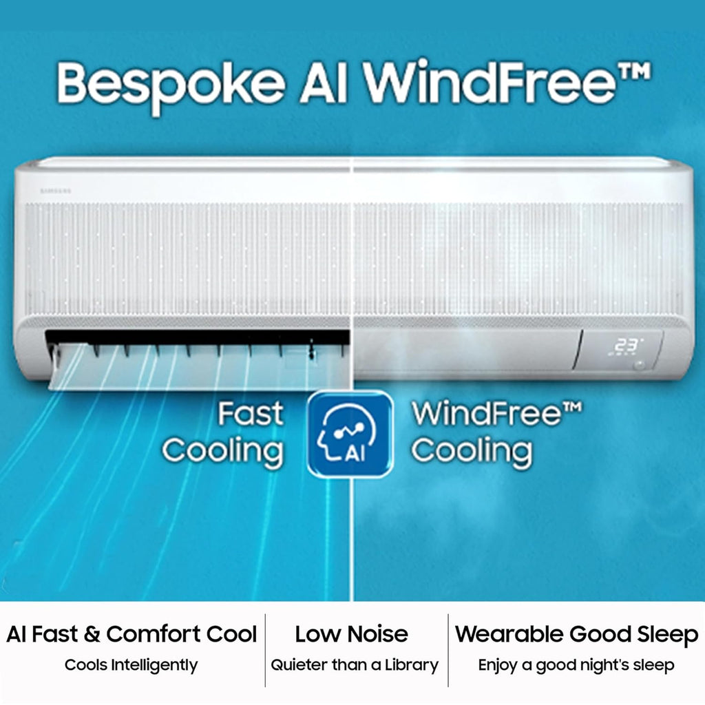 Samsung AR60F19D1XW 1.5 Ton 3 Star Windfree AI Inverter Smart Split AC (WiFi, 2025)