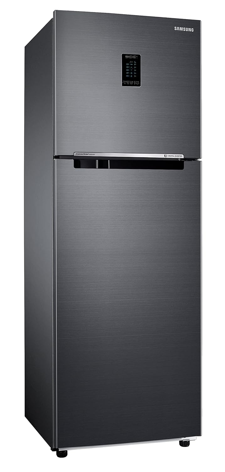 Samsung RT37C4522B1/HL 322L 2 Star Inverter Frost-Free Convertible 5 In 1 Double Door Refrigerator Appliance (Black Doi )