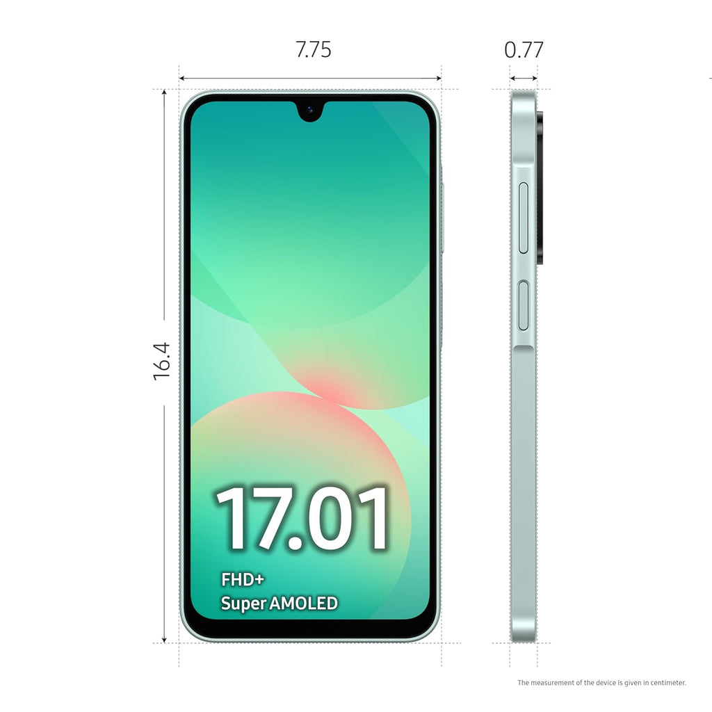 Samsung Galaxy A26 5G (Awesome Mint, 6GB, 128GB) | Awesome Intelligence - AI Smartphone: Circle to Search, My Filter, Object Eraser | 50MP Triple Camera | IP67