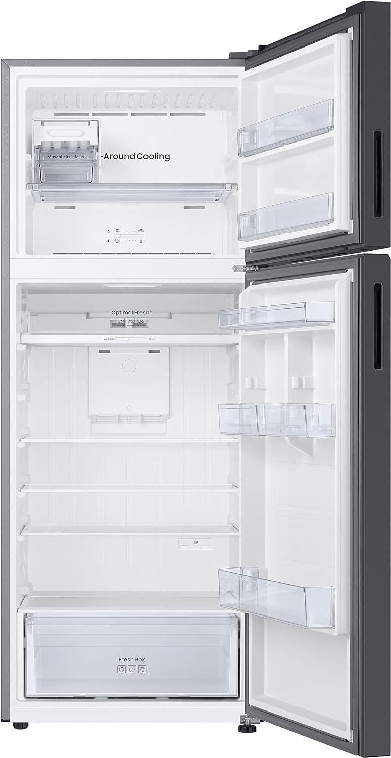 Samsung RT51CB662A22TL 465 L, Bespoke Optimal Fresh+, Digital Inverter, Frost Free Double Door WiFi Embedded Refrigerator ( Clean Black Glass)