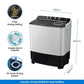 Samsung WT90C4260GG 9.0 Kg, 5 Star, Semi-Automatic Top Load Washing Machine ( Air Turbo Drying, Light Gray)