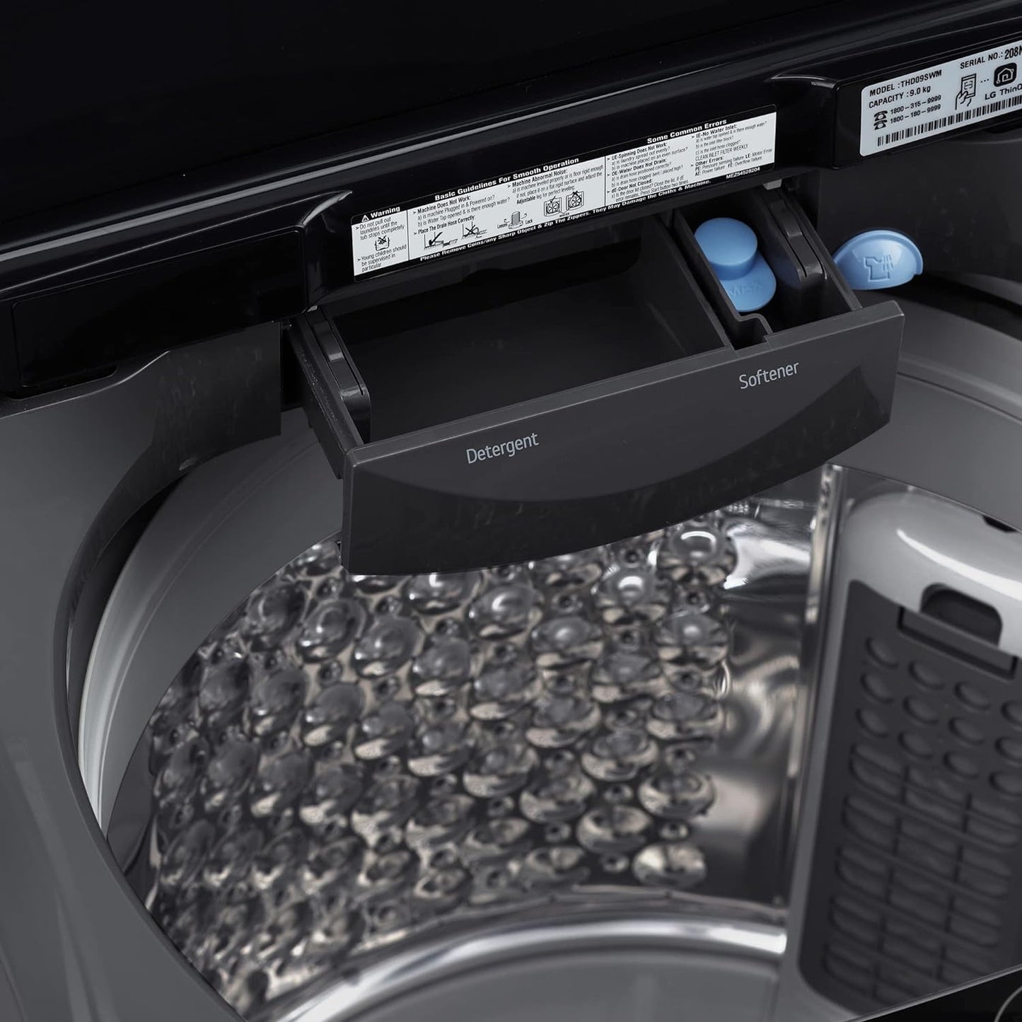 LG THD11NWM 11 Kg 5 Star Inverter Wi-Fi Fully-Automatic Top Load Washing Machine ( Middle Black, AIDD Technology)