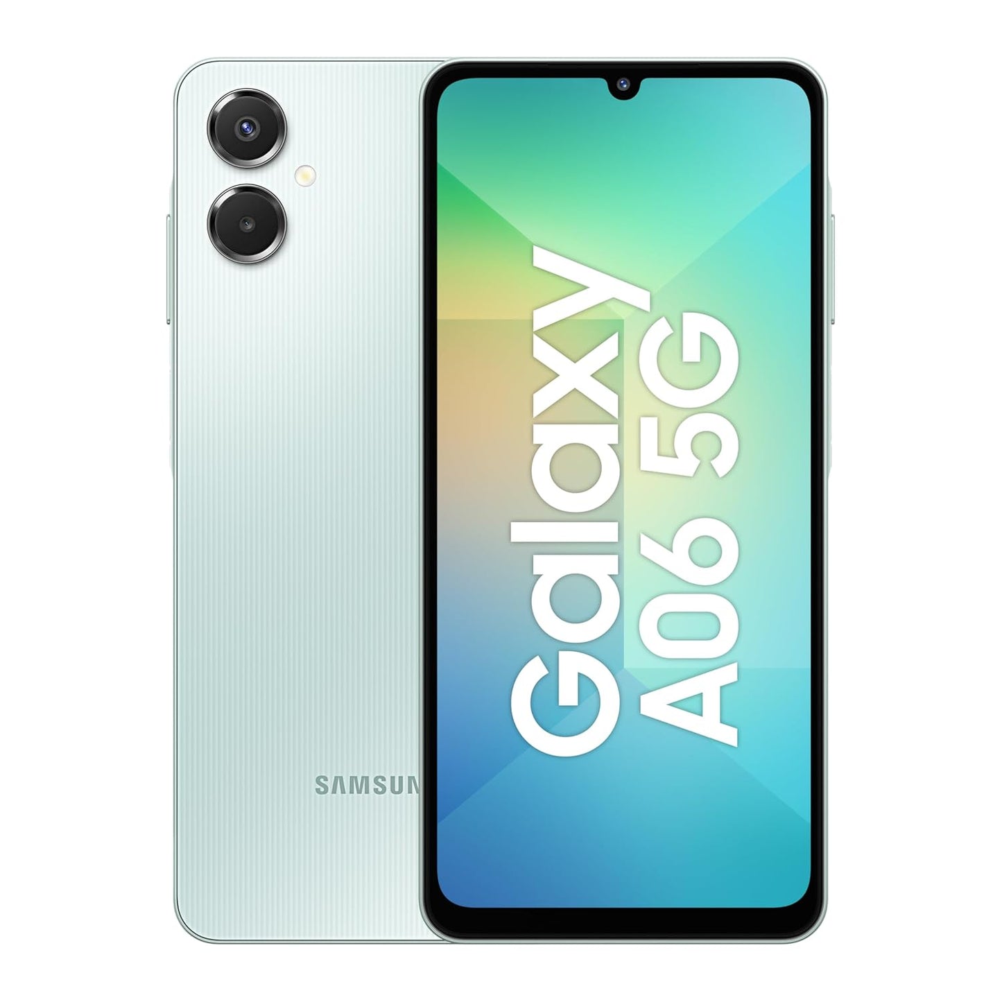 Samsung Galaxy A06 5G (Light Green, 4GB RAM, 128GB Storage)| True 5G with 12 5G Bands | 50MP Dual Camera | 4 Gen Updates | IP54 | Voice Focus With 25W Adapter