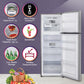 LG GL-S382SPZY 343L 2 Star Frost Free Double Door Refrigerator (Smart Inverter Compressor, Convertible Freezer, Multi Air Flow, Shiny Steel)