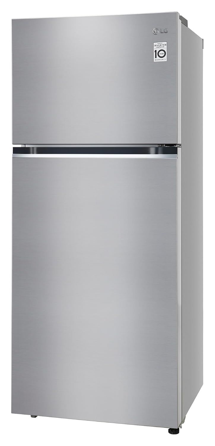 LG GL-S422SPZX 398L 3 Star Frost-Free Double Door Refrigerator (Convertible, Smart Inverter, Express Freeze, Shiny Steel)