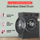 LG FHB1208Z2M 8KG Front Load Washing Machine, Inverter Direct Drive, Middle Black
