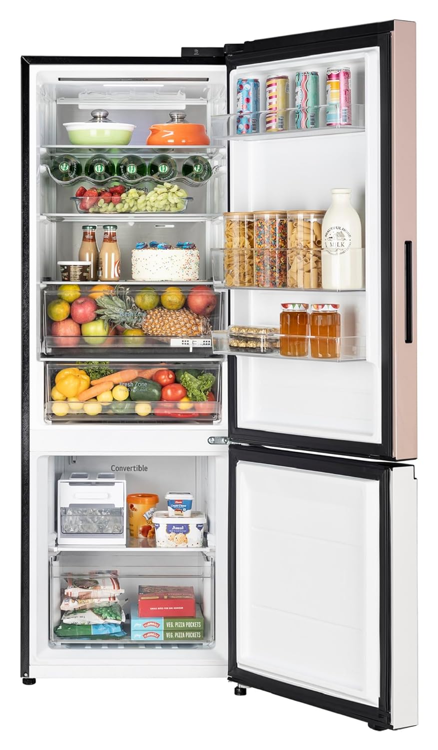 LG GL-B382FPTX 340 L 3 Star Bottom Freezer Refrigerator (Pink Tango) – Wi-Fi Convertible, DoorCooling+, Smart Inverter Compressor, AI ThinQ
