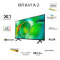 Sony K-55S25 139 cm (55 inches) BRAVIA 2 4K Ultra HD Smart LED Google TV  (Black)