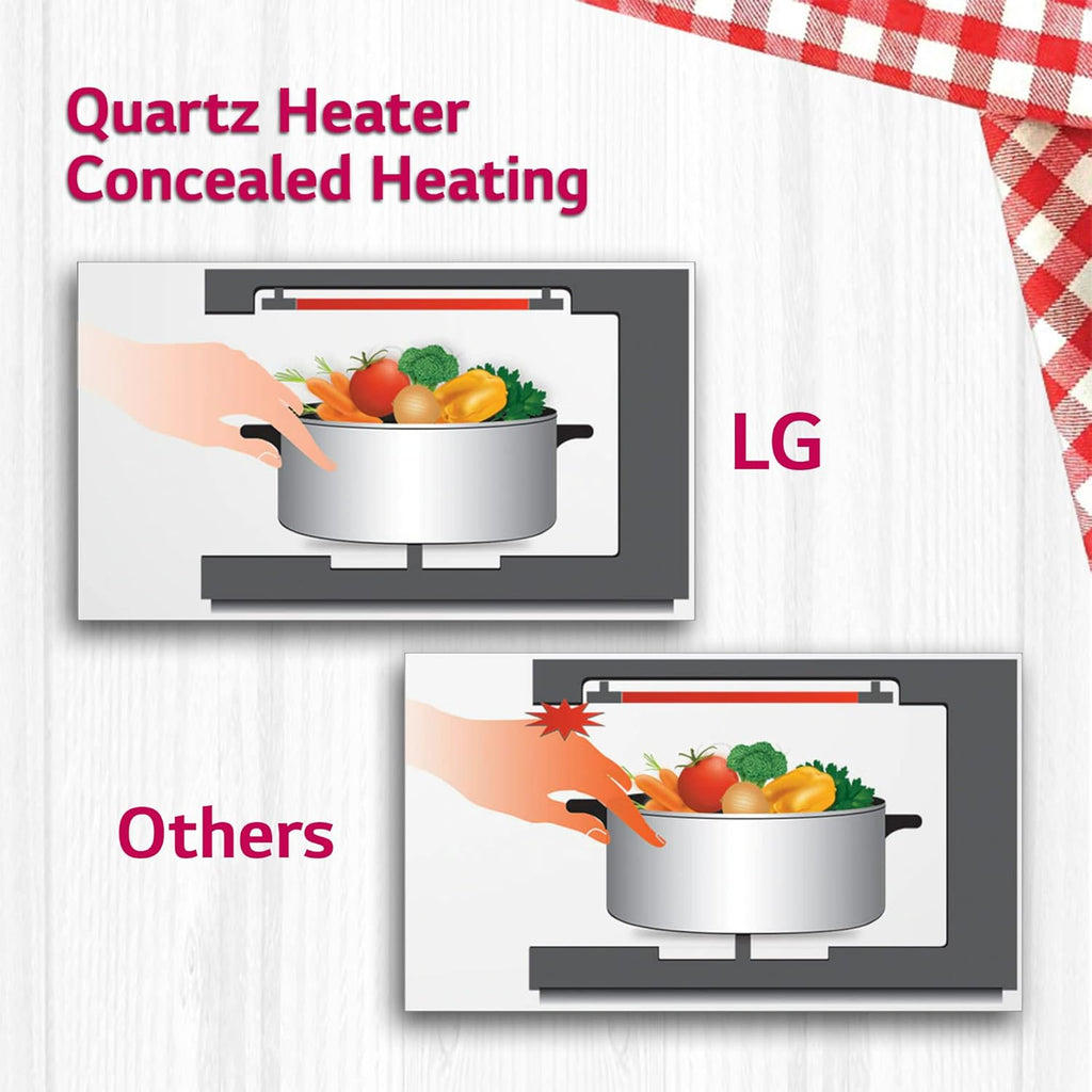 LG MC2846BR 28 L Convection Microwave Oven – Black, 251 Auto Cook Menu, Stainless Steel Cavity, Ghee in 12 Mins, Quartz Heater