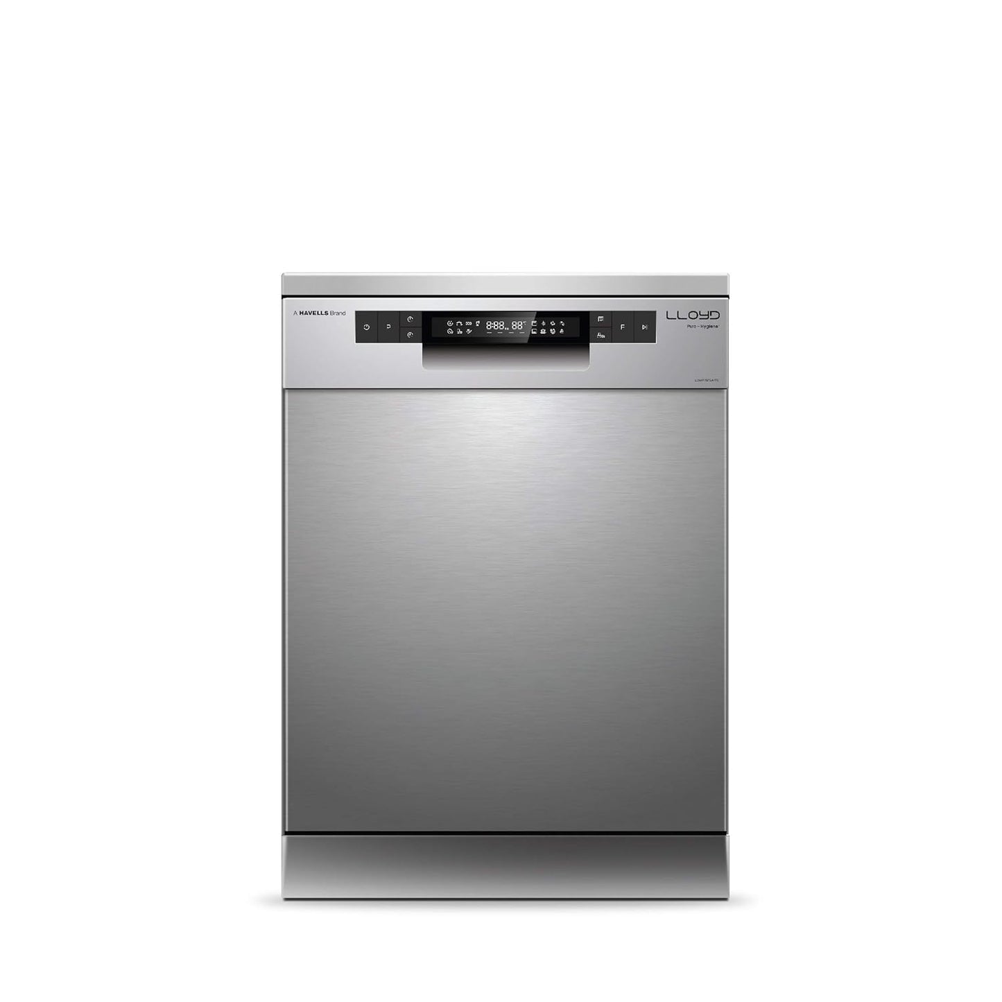 Lloyd 15 Place Settings Dishwasher (LDWF15PSA1TS) – Auto Open Dry, 65°C Hot Wash, Infinity Drawer, Dual Zone, Sparkle Clean Technology | Puro Hygiene+ Silver |