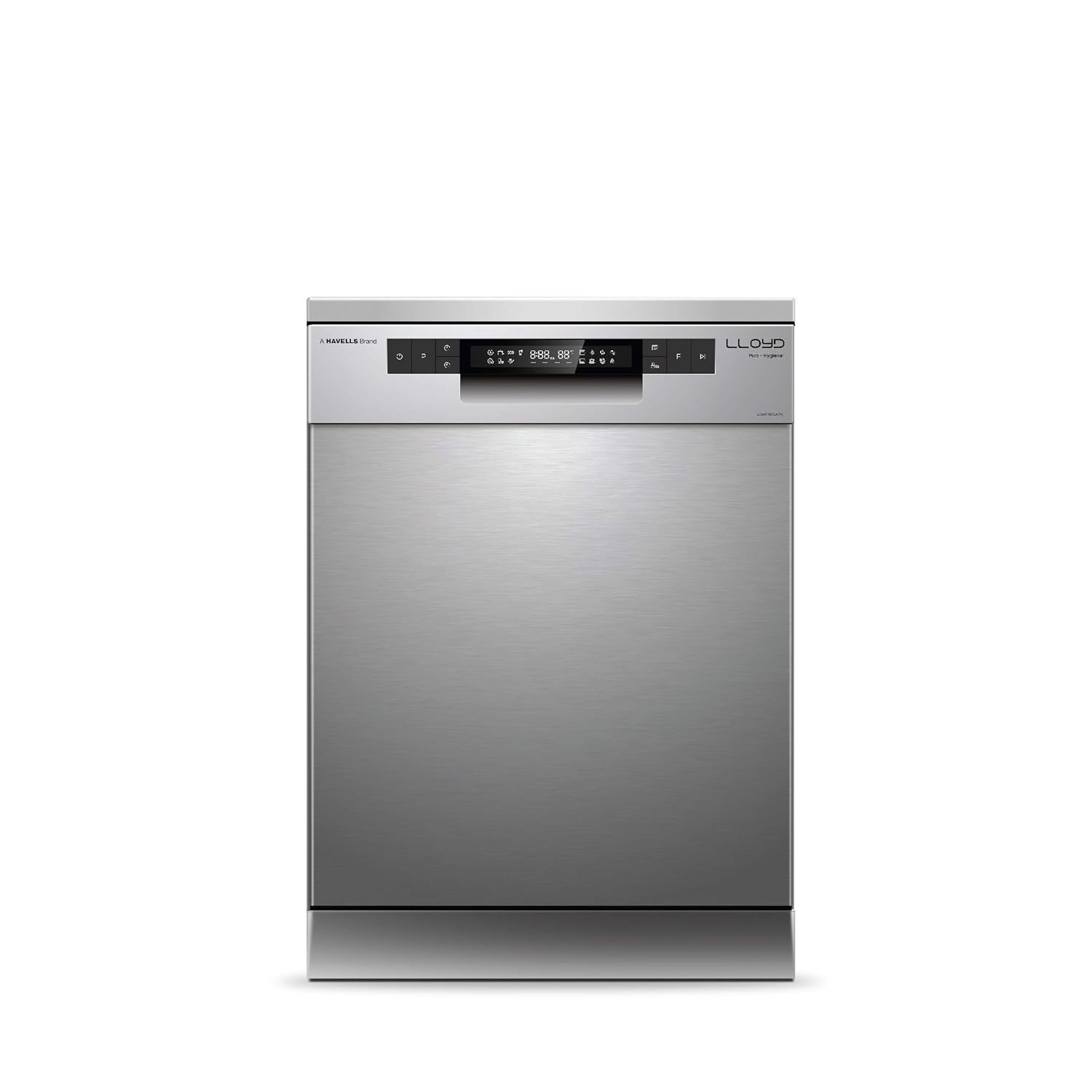 Lloyd 15 Place Settings Dishwasher (LDWF15PSA1TS) – Auto Open Dry, 65°C Hot Wash, Infinity Drawer, Dual Zone, Sparkle Clean Technology | Puro Hygiene+ Silver |
