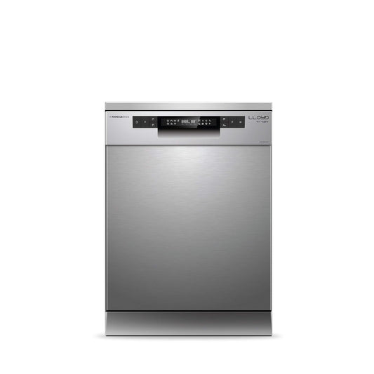 Lloyd 15 Place Settings Dishwasher (LDWF15PSA1TS) – Auto Open Dry, 65°C Hot Wash, Infinity Drawer, Dual Zone, Sparkle Clean Technology | Puro Hygiene+ Silver |