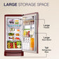 Godrej RD ERIOPLS 205B THF WN RD 180 L 2 Star Farm Fresh Crisper Technology With Jumbo Vegetable Tray Direct Cool Single Door Refrigerator ( Wine Red)