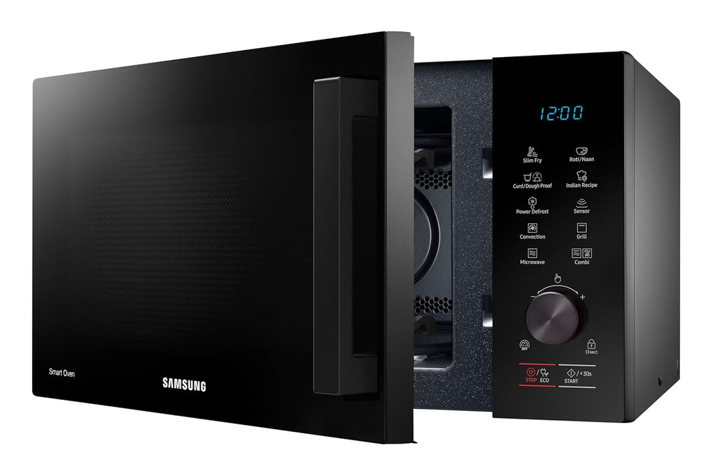 Samsung MC28A5147VK/TL 28L Convection Microwave Oven – SlimFry, Tandoor, Smart Sensor, Fermentation & Power Defrost – Black | 10-Year Cavity Warranty