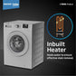 Voltas WFL8012B7JVBKA/GXV 8 Kg 5 Star Inverter Quick wash Fully-Automatic Front Loading Washing Machine (Grey, In buit Heater/Hygiene steam)