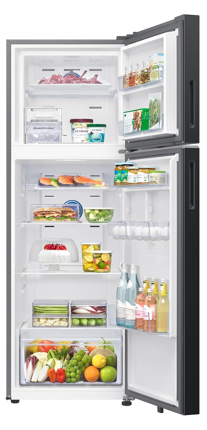 Samsung RT38DG5A2BBXHL 350 L, 2 Star, Convertible 5-in-1, Digital Inverter, Frost Free Double Door, WiFi Enabled Bespoke AI Refrigerator ( Luxe Black)