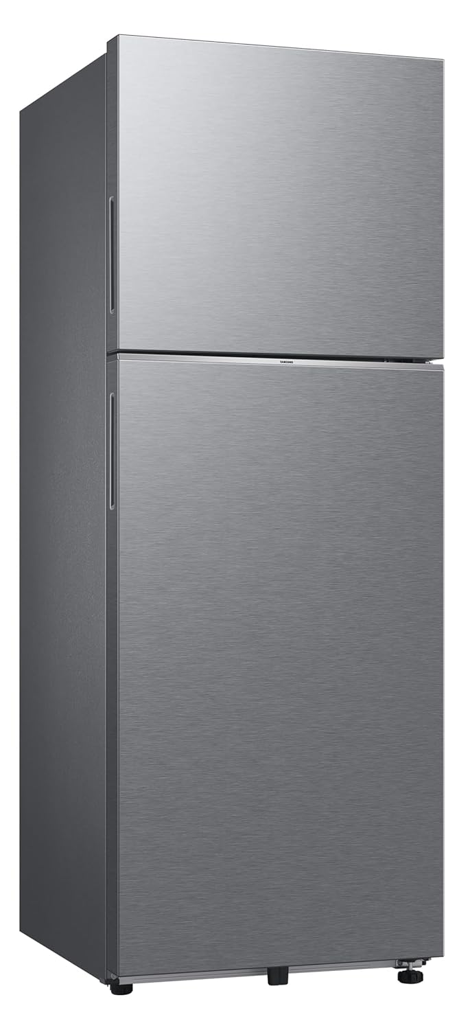 Samsung RT34DG5A4DSLHL 330 L, 3 Star, Convertible 5-in-1, Digital Inverter, Frost Free Double Door, WiFi Enabled Bespoke AI Refrigerator ( Real Steel, Silver)