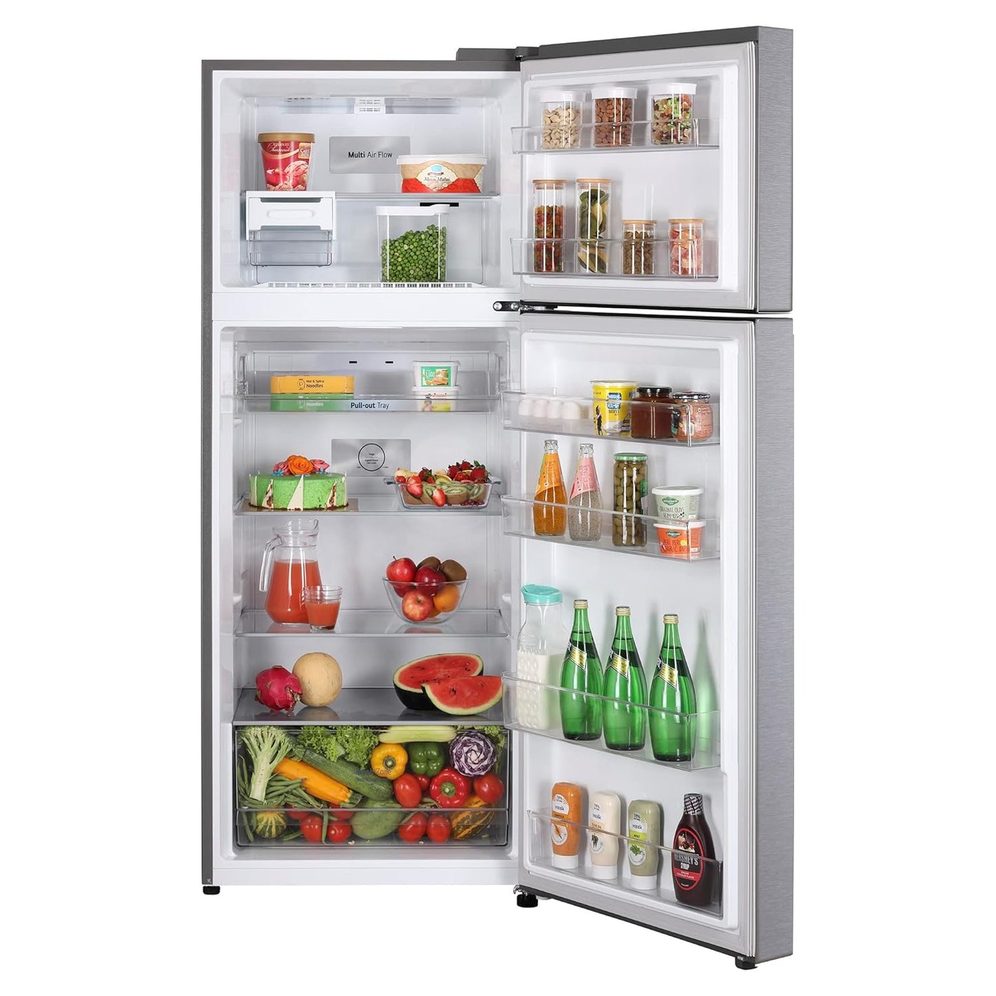 LG GL-N422SDSY 398 L 2 Star Frost-Free Smart Inverter Double Door Refrigerator ( Dazzle Steel, Express Freeze, Gross Volume – 423 Ltr.)