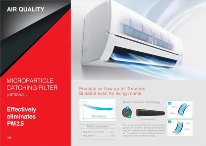 Mitsubishi Electric MUY-JP13VF 1 Ton 2 Star Inverter Split Air Conditioner