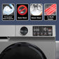 Godrej WFEON CEL 8014 IEBT SLSR 8 Kg 5 Star Fully Automatic Front Load Washing Machine | AI Tech | Steam Wash | Inverter Motor | 1400 RPM | Inbuilt Heater (Silver Stream)