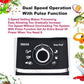 Inalsa Easy Prep 800W Food Processor with 1.4L Bowl, Atta Kneader, Chopper, Whisker & 7 Accessories – Black