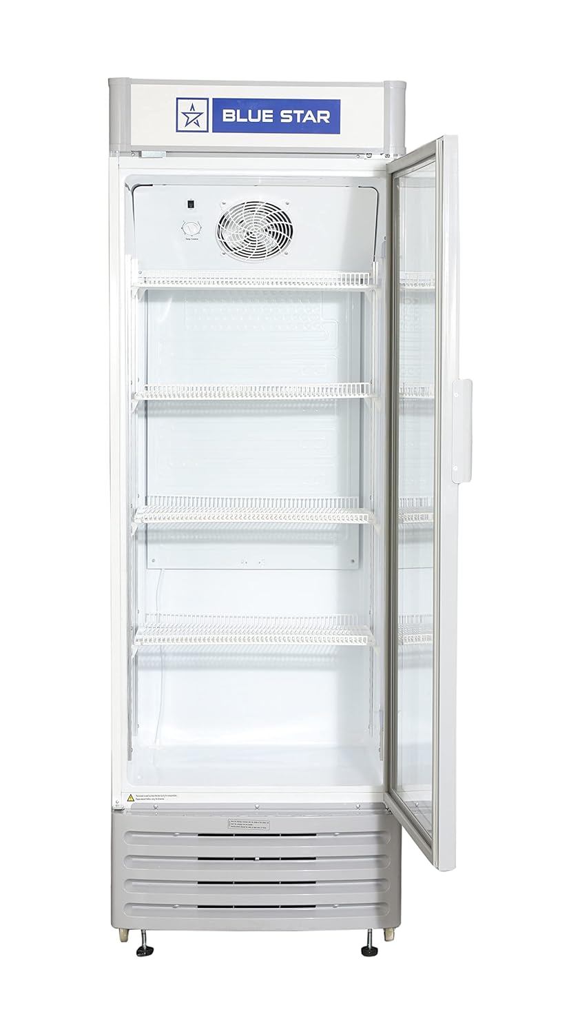 Blue Star VC400A 385 Litre Visi Cooler – Commercial Display Fridge with R600A, Adjustable Shelves