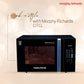 Morphy Richards 30 MCGR Deluxe 30L Convection Microwave Oven with Motorised Rotisserie, 200 Autocook Menus and Child Lock Feature, Black