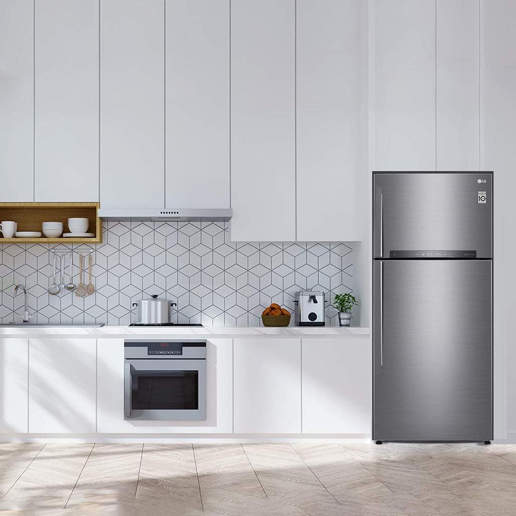 LG GN-H702HLHM 506 L Frost Free Inverter Double Door Refrigerator (Platinum Silver3) with Wi-Fi, Hygiene Fresh+, Door Cooling+ & Smart Diagnosis