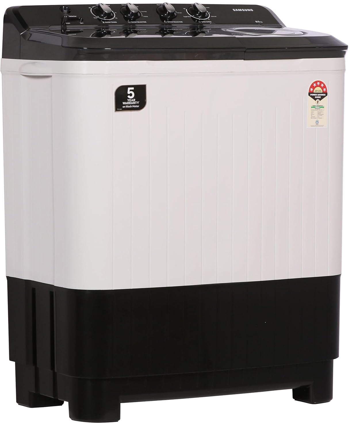 Samsung WT90C4260GG 9.0 Kg, 5 Star, Semi-Automatic Top Load Washing Machine ( Air Turbo Drying, Light Gray)