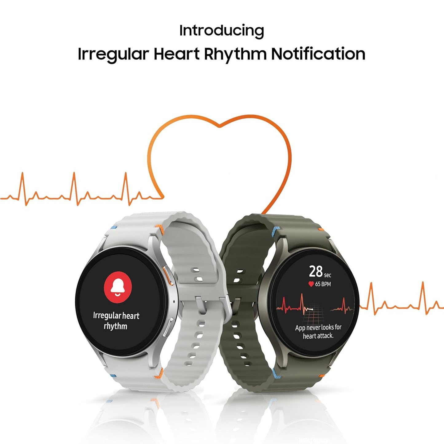 Samsung Galaxy Watch 7 (44mm, Silver, BT) with 3nm Processor | Dual GPS | Sapphire Glass & Armour Aluminum | 5ATM & IP68 | HR, SpO2, BP & ECG Monitor