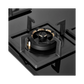 IFB 78-GCI4B-3D FB FFD 4 Burner Built-in Hybrid Hob – 3D Brass Burners, Auto Ignition, Flame Failure Device, Black Glass Top