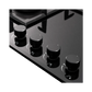 IFB 78-GCI4B-3D FB FFD 4 Burner Built-in Hybrid Hob – 3D Brass Burners, Auto Ignition, Flame Failure Device, Black Glass Top