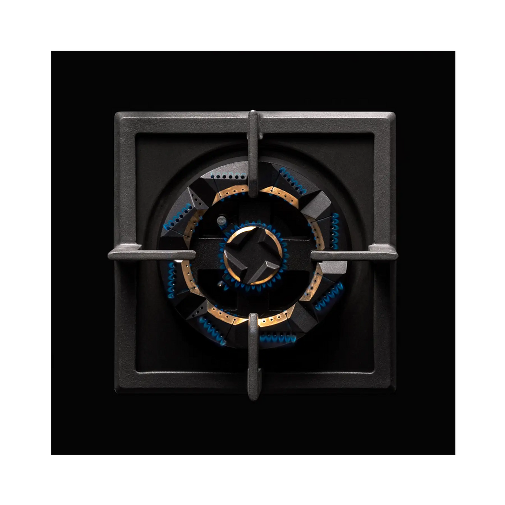 IFB 78-GCI4B-3D FB FFD 4 Burner Built-in Hybrid Hob – 3D Brass Burners, Auto Ignition, Flame Failure Device, Black Glass Top