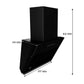 Crompton CHD-SSI60FLX-MBL SensoSmart 60cm Filterless Auto-Clean Chimney | 1352 m³/hr Suction | Gesture & Touch Control | Wall Mount | Black | Made in India