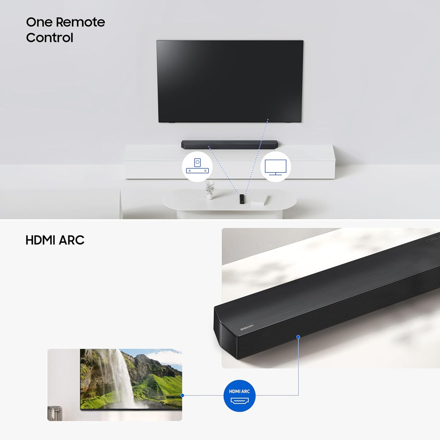 Samsung HW-B650F/XL 370W 3.1ch Soundbar | Dolby Audio | DTS Virtual:X | Q-Symphony | Wireless Subwoofer | HDMI ARC | Suraj Electronics Delhi NCR