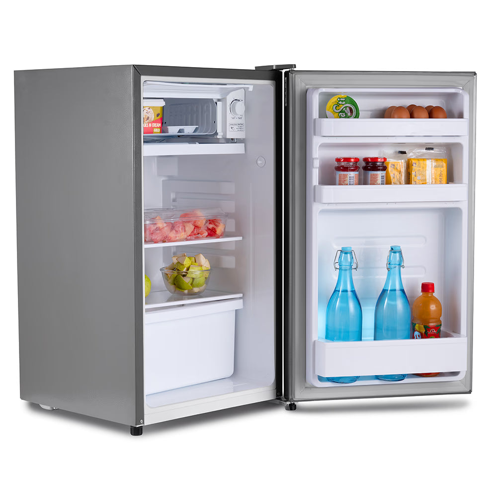 Kelvinator KRC-F100RBPSGS 95L 2 Star Direct Cool Single Door Refrigerator | Inox Grey | Compact Design | Energy Efficient