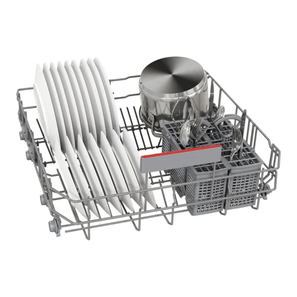 Bosch 14 Place Settings Dishwasher SMS6IKW01I, Free-Standing, 60 cm, White, Home Connect, EcoSilence Drive, Intensive Kadhai Wash, Inverter Motor)