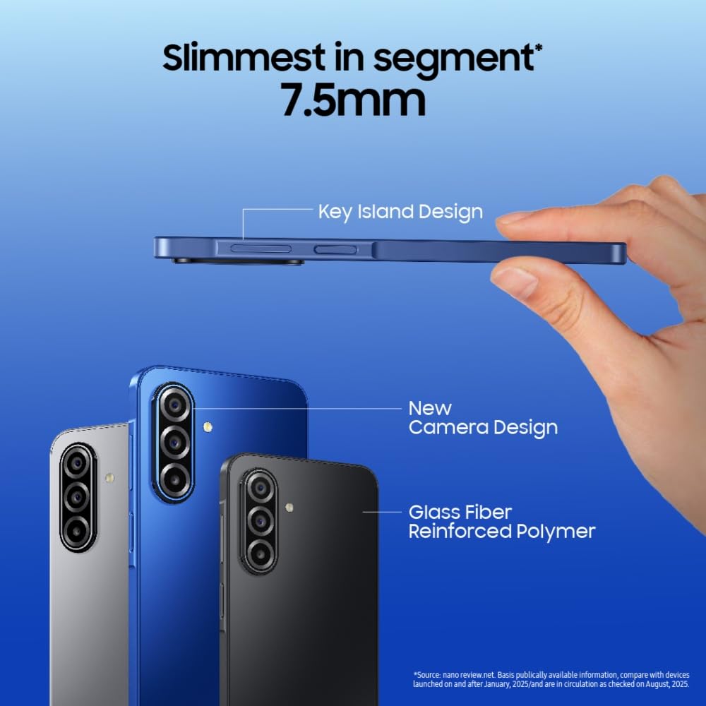 Samsung Galaxy A17 5G (Gray, 8GB RAM, 128GB Storage) | with Travel Adapter | 50 MP No Shake Camera | Gemini Live | Circle to Search | Super AMOLED | Corning Gorilla Glass Victus | 7.5mm Sleek | AI