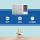 Blue Star WIE324L  2 Ton 3 Star Inverter Window AC (Copper, Hydrophilic Blue Fins, Dust Filters, Self-Diagnosis,  White)