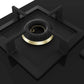 Bosch PNF9B6G20I Built in Gas Hob Black Tempered glass Glass 4 Burner Auto Ignition 90 cm Full Brass 3D Ring Burners with Matt Black Heat Shields & Cast Iron pan supports