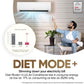 LG US-Q24ENXE 2 Ton 3 Star DUAL Inverter Split AC (Copper, AI Convertible 6-in-1, Diet Mode+, Faster Cooling & Energy Saving, 4 Way Swing, HD Filter with Anti-Virus Protection,  White)