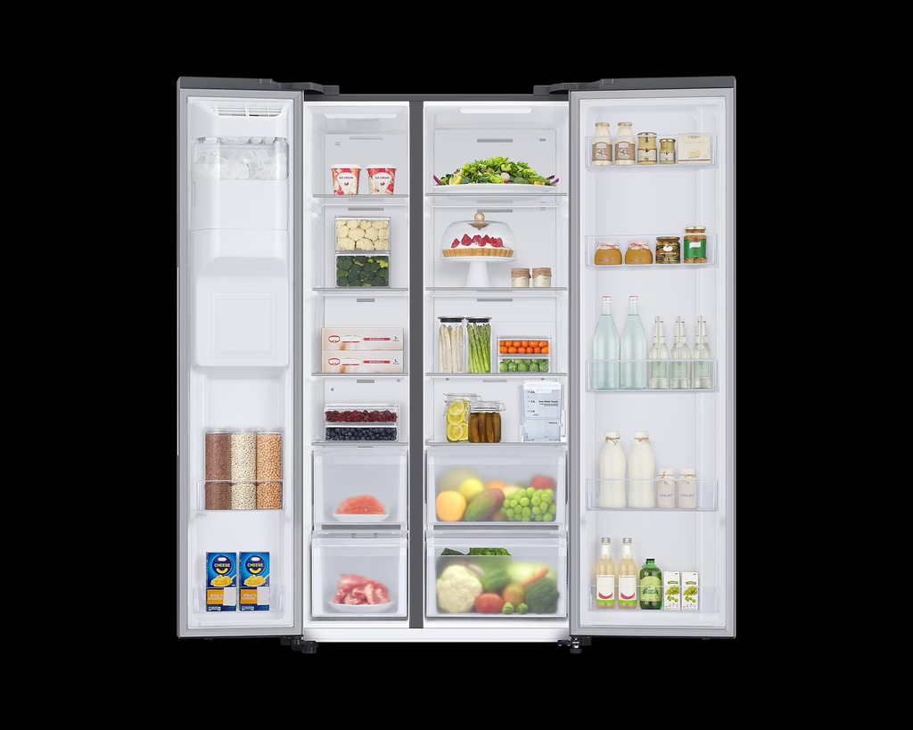 Samsung RS78CG8543SLHL 633L 5-in-1 Convertible Side-by-Side Refrigerator | Twin Cooling Plus | Wi-Fi Enabled | Non-Plumbing Dispenser | Digital Inverter | Real Stainless