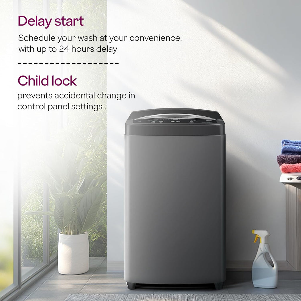 Godrej WTEON ADR+ 70 5.0 FDUN GPGR Fully Automatic Top Load Washing Machine – 7.0 kg, 5 Star, Graphite Grey (2025 Model)