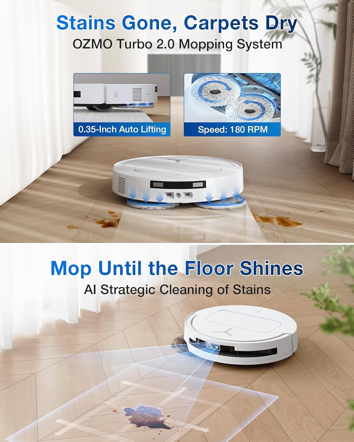 ECOVACS Deebot T50 Pro Omni | 15,000 Pa Suction Robot Vacuum &amp; Mop | AI Smart Mapping | Omni Self-Cleaning Station | Suraj Electronics
