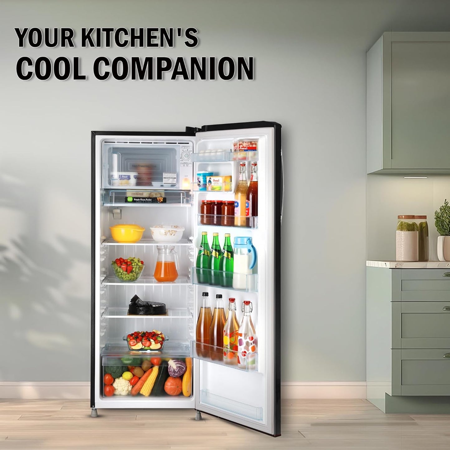 LG GL-B281BESX 261L 3 Star Direct Cool Single Door Refrigerator | Smart Inverter | Ebony Sheen | Suraj Electronics Delhi NCR