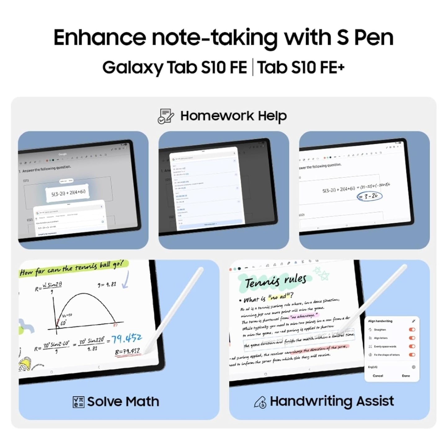 Samsung Galaxy Tab S10 FE+, S Pen in-Box, 27.7 cm (13.1 inch) LCD Display, 12 GB RAM, 256 GB Storage, Wi-Fi + 5G Tablet, Silver