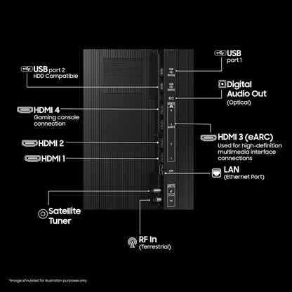 Samsung QA65QN80FAULXL  163 cm (65 inches) 4K Ultra HD Mini-LED Neo-QLED Smart TV (Titan Black)